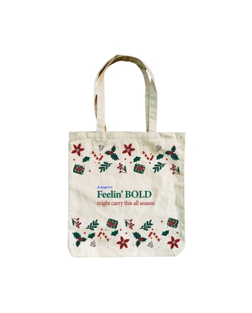 Feelin BOLD Tote Bag - White
